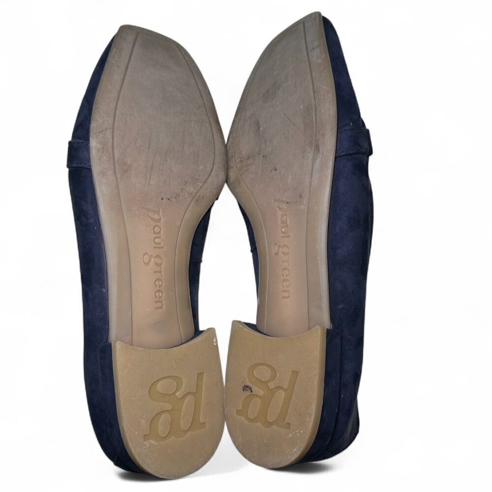 PAUL GREEN Sapphire Blue Rimona Flat Suede Loafers - Size UK 5 - Picture 8 of 14